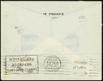 PA n°7 OBL hex "Paris 96 C Air France" s