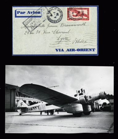 5.1.1934 Saïgon - Paris par l'Emeraude (