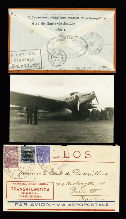 4 plis Amérique du Sud - France dont tra