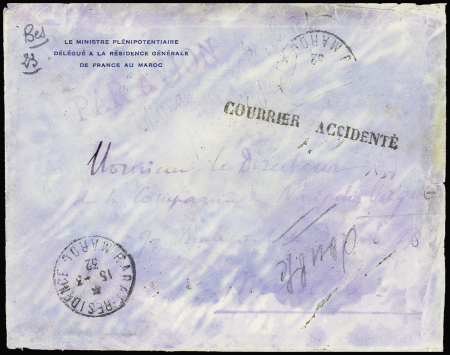 16.3.1932 Lettre (TP décollés par immers