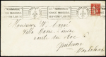 Deux lettres recommandées par avion de St Gilles (Indre)
