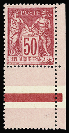 N°98 50c rose, neuf avec trace de charnière propre,