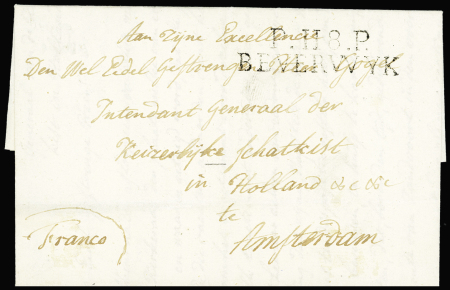 "P 118 P Beverwyk" (1813) pour Amsterdam. TB