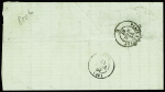 N°22, 2 pièces, OBL étoile 24 + CAD rond de levée