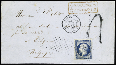 N°14 OBL roulette de pointillés + CAD "2e Paris 15