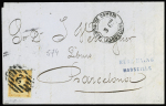 N°23 OBL espagnole "2" + CAD "Admon de Cambio Barc