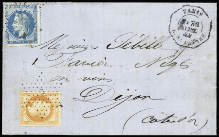 N°29 + 31 OBL étoile 2 + CAD octogonal de levée ex