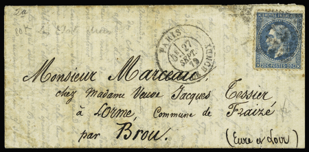 LE CELESTE n°29 OBL étoile 5 + CAD "Paris R. de Bondy"