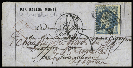 N°29 OBL étoile 8 + CAD "Paris R. d'Antin" (8 oct