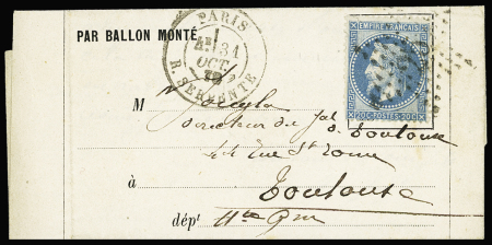 LE FULTON n°29 OBL étoile 25 + CAD "Paris R. Serpente"