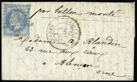 LE GALILEE n°29 OBL étoile 21 + CAD "Paris R. St Antoine"