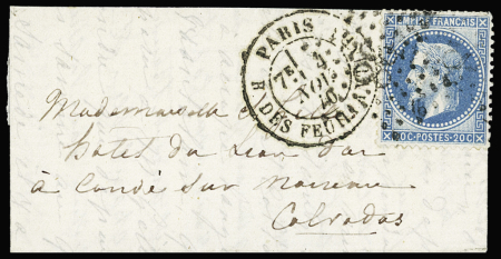 LA VILLE DE CHATEAUDUN n°29 OBL étoile 38 + CAD "Paris