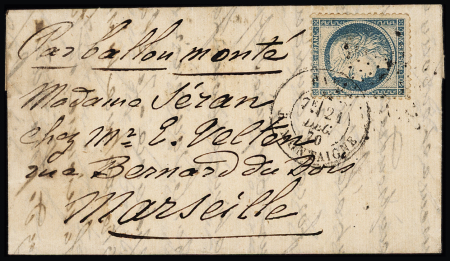 LE LAVOISIER n°37 OBL étoile 9 + CAD "Paris R. Montaigne"