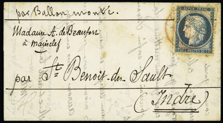 N°37 OBL CAD rouge "Paris (SC)" (22 dec 70) sur ba