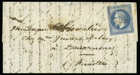 LE GAMBETTA n°29 OBL CAD rouge "Paris (SC)" (9 janv
