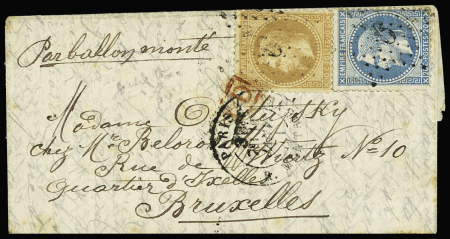 LE KEPLER n°28 +  29 OBL étoile 9 + CAD taxe 30c "Paris