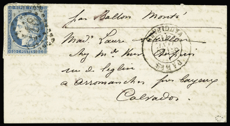 LE GENERAL DAUMESNIL n°37 OBL GC 4116 + CAD "Paris