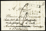 Lettre pour Besançon avec MP d'entrée "Suisse par