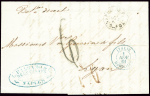2 lettres avec CAD d'entrée "Italie Marseille" (18