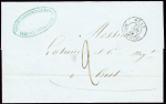 Lettre non affranchie avec CAD "Oran bateau à vap"