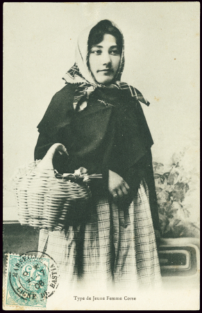 N°111 OBL CAD "Marseille ligne de Bastia" (1903 - 