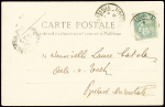N°111 OBL CAD "Marseille ligne de Bougie" (1903 -