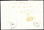Lettre non affranchie de Malte pour Cognac avec ta