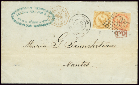 Col. Gen. N°3 + 5 OBL losange de points muet bleu