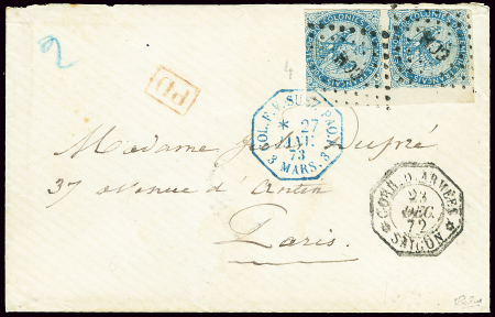 Col. Gen. N°4 en paire OBL losange de points "CCH"