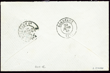 Lettre non affranchie avec CAD "Guyane Cayenne" (1
