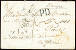 Lettre avec CAD "Anjer Franco" (1867) (Java) pour