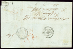 Victoria n°7 OBL "1" sur lettre de Melbourne pour