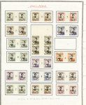 N°49 à 77  (complet sauf 70a et 70b) en 24 paires
