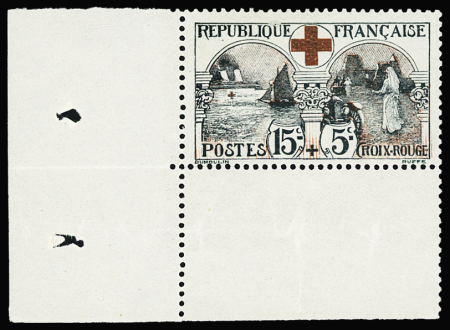 N°156 15c. + 5c. Infirmière, neuf ** avec cdf, TB
