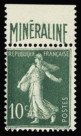 N°188A 10c vert, Minéraline, neuf * (charnière sur