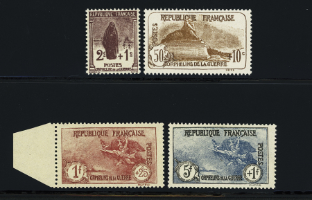 N°229/232 Les 4 Valeurs Orphelins, neuf **, bon centrage,