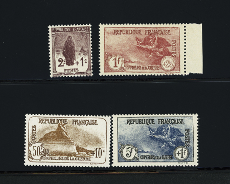 N°229/232 Les 4 valeurs Orphelins de guerre, neuf **,