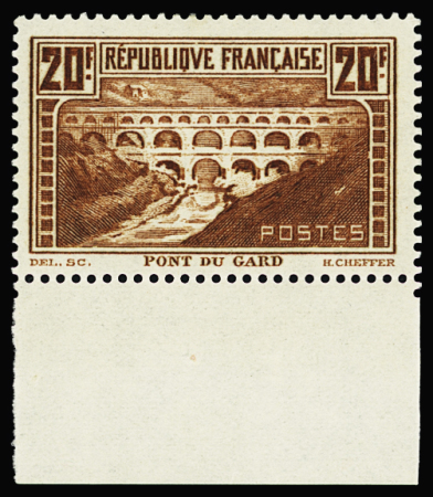 N°262 20fr. Pont du Gard, neuf ** avec bdf, TB