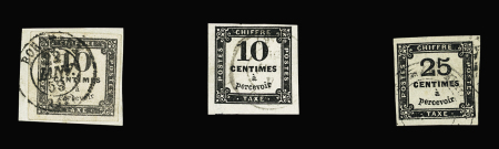 N°1 obl. CàD T15 Bordeaux 22 janv. 1859 sur fragment
