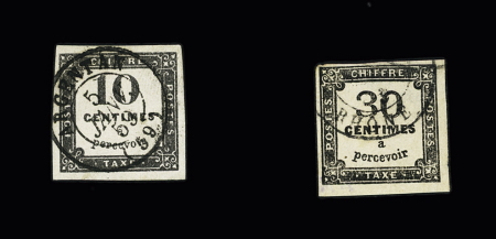 N°1 obl. CàD T15 Argentan (Orne) 6 janv. 1859 avec