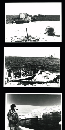 Lot de 30 photos de l'expédition en Terre Adélie (