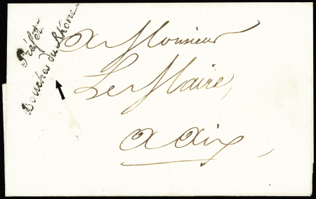 BOUCHES-DU-RHONE Lettre avec franchise au tampon "Préfet