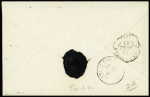 N°21 OBL GC 50 + T22 "L'Albaron (12)" (1865) sur l