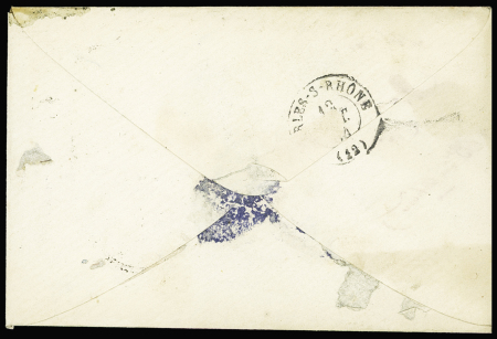 N°21 OBL GC 3286 + T22 "Le Sambuc (12)" (1864) sur