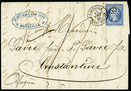 N°22 OBL GC 5055 + CAD "Marseille boite mobile" (1