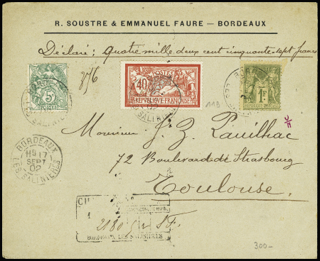 N°82 + 111 + 119 OBL CAD "Bordeaux les Salinières"