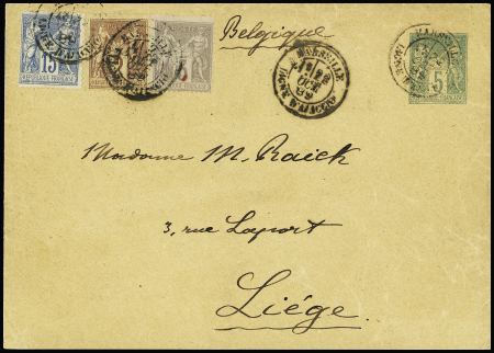 N°85 + 87 + 90 OBL CAD "Marseille ligne d'Ajaccio"