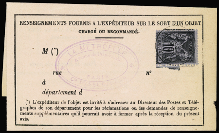 N°89 sur avis rose de réception de chargement avec