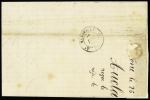 N°90 OBL CAD "Ajaccio bat a vap" (1878 -  Salles n