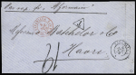 Lettre avec CAD rond noir "Savanilla" (1878) + CAD